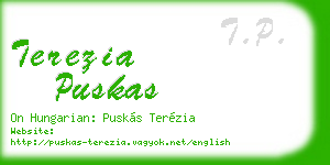 terezia puskas business card