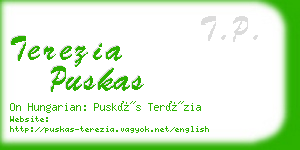 terezia puskas business card